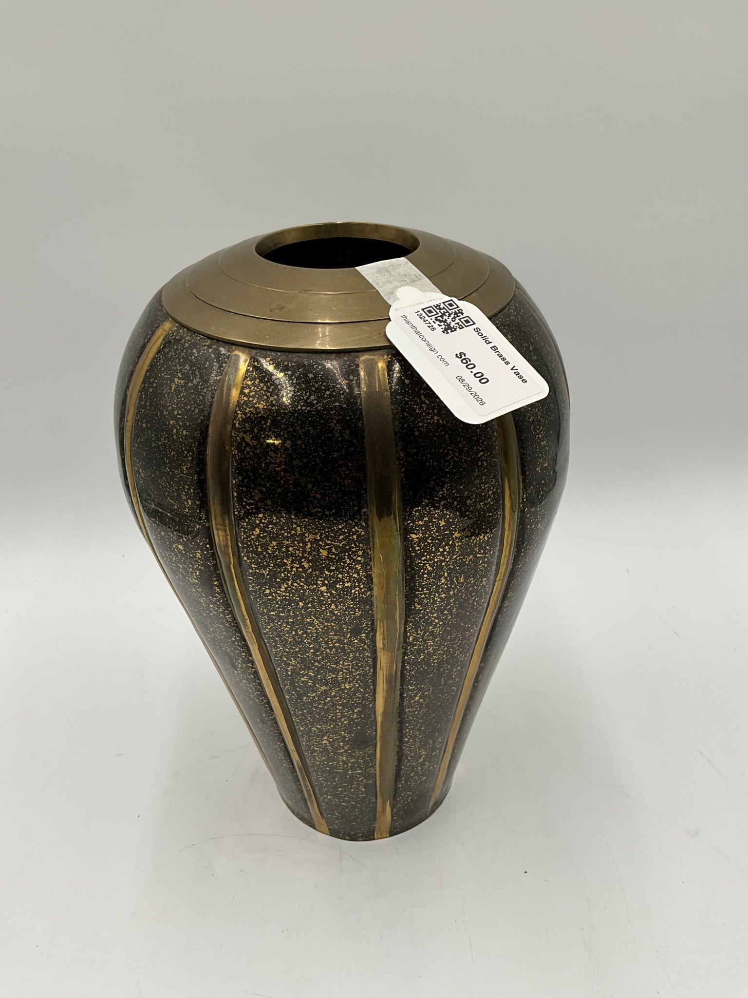 Solid Brass Vase